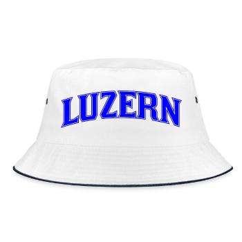 Bleu néon de Lucerne - Bob - blanc/marine - Devant