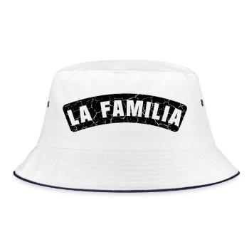 La Familia Design en noir - Bob - blanc/marine - Devant