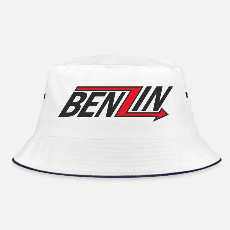 BENZIN - Bucket Hat - Weiß/Navy