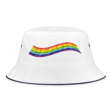 Revendication de PEACE dans Rainbow - Bob - blanc/marine - Devant