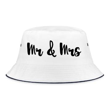 Mr & Mrs Design pour les mariages - Bob - blanc/marine - Devant