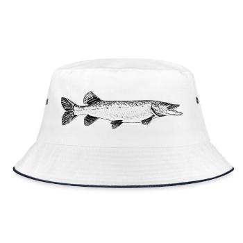 Pike Pike Motif - Bob - blanc/marine - Devant