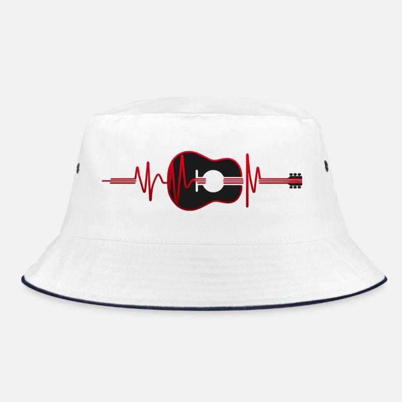 Silhouette de Guitare dans un Rythme Cardiaque. Bob