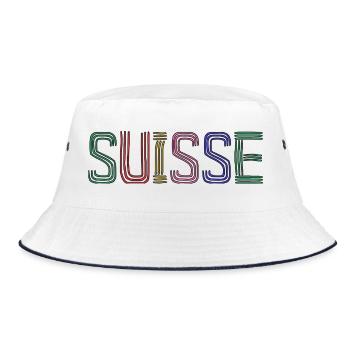 SUISSE. HUMOUR. PAYS. DRAPEAU. GENEVE. LAUSANNE - Bob - blanc/marine - Devant