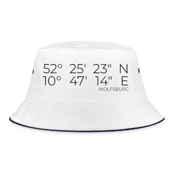 Coordinates Wolfsburg - Bucket Hat - white/navy - Front
