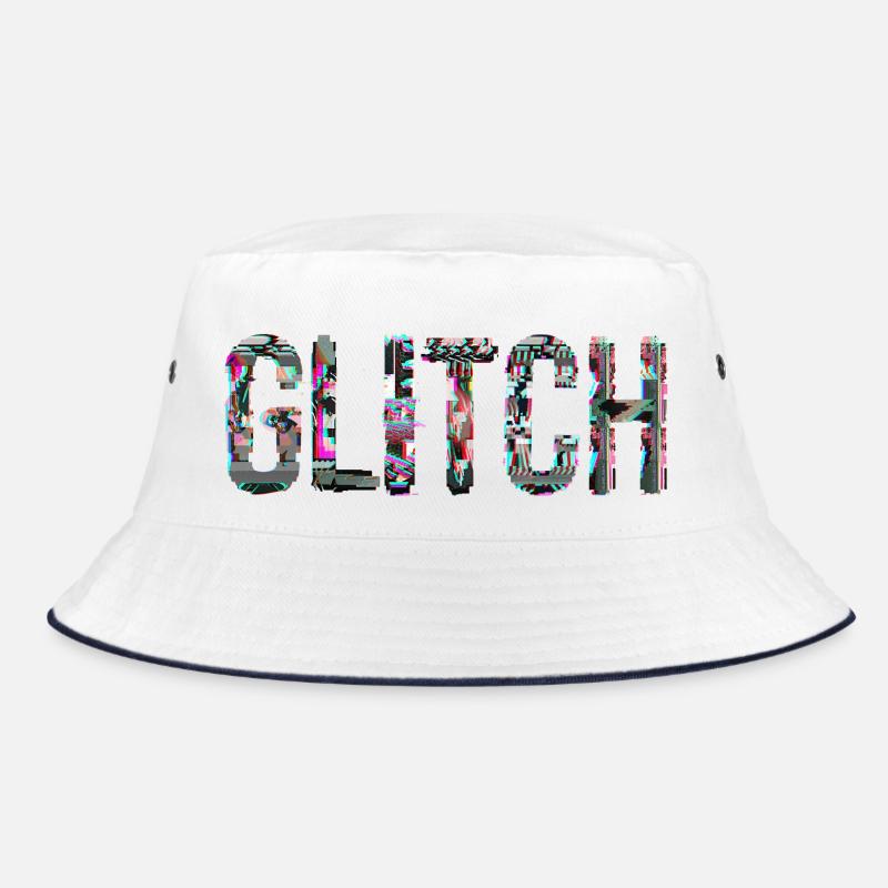 Glitch Computer PC Electronics Gaming Media Art Bucket Hat