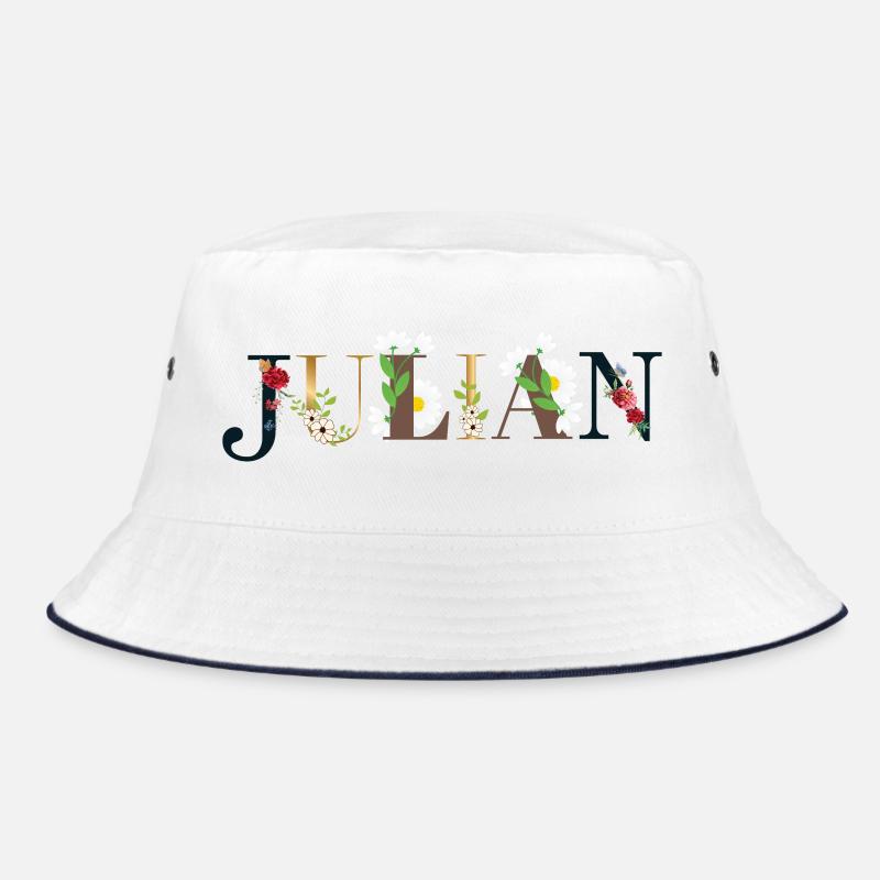 Le nom de JULIAN décoré de fleurs Bob