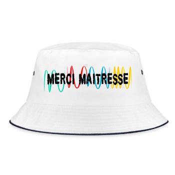MERCI. MAÎTRESSE. MAÎTRE. MERCI MAÎTRESSE - Bob - blanc/marine - Devant
