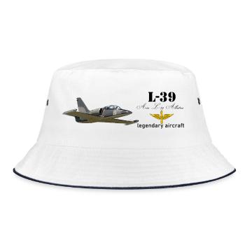 L-39 Albatros - Bucket Hat - white/navy - Front