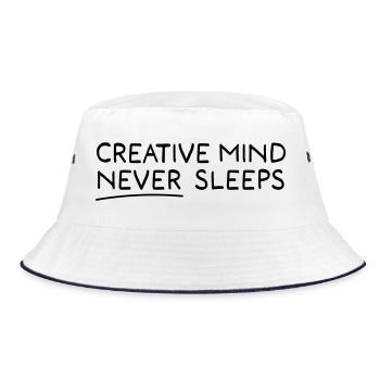Creative Mind - Bucket Hat - white/navy - Front