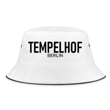Tempelhof - Berlin - District - Bucket Hat - white/navy - Front