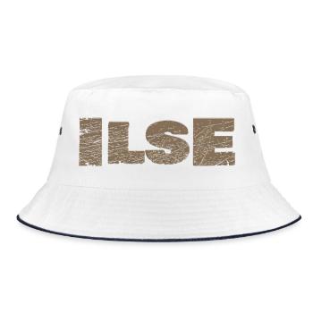 Name Ilse - Bucket Hat - Weiß/Navy - Vorne
