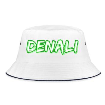 Geschenk für Denali - Bucket Hat - Weiß/Navy - Vorne