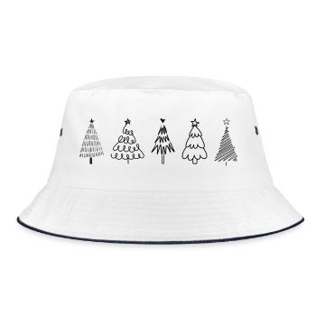 Sapins de Noël - Bob - blanc/marine - Devant
