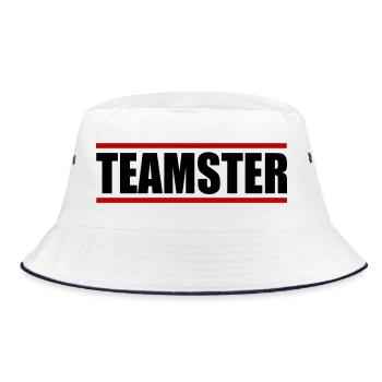 Teamster - Bucket Hat - white/navy - Front
