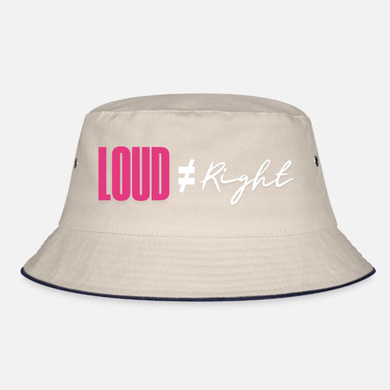 Loud does not equal right Bucket Hat