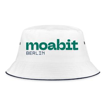 Moabit Berlin Nice simple design - Bucket Hat - white/navy - Front