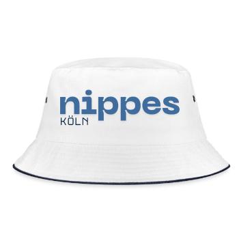Nippes Cologne district - Bucket Hat - white/navy - Front
