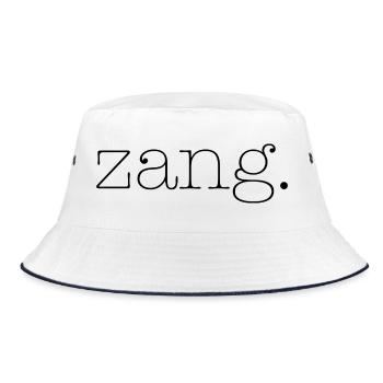 zang - Bucket Hat - white/navy - Front
