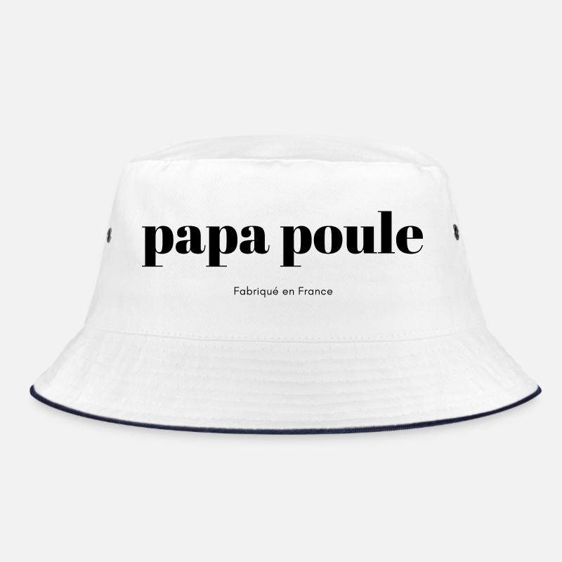 Papa-Huhn-Skript Bucket Hat