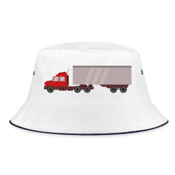 Container trucks - Bucket Hat - white/navy - Front