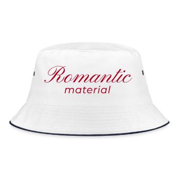 Typography Design Romantic Material - Bucket Hat - white/navy - Front