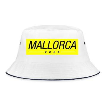 Mallorca 2026 Mallorca Holiday - Bucket Hat - white/navy - Front