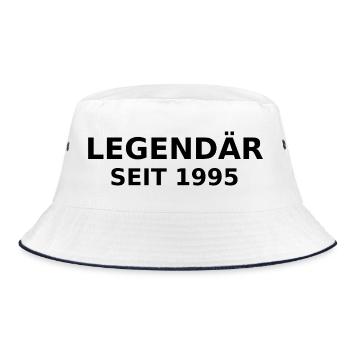 Legendary since 1995 - Bucket Hat - white/navy - Front