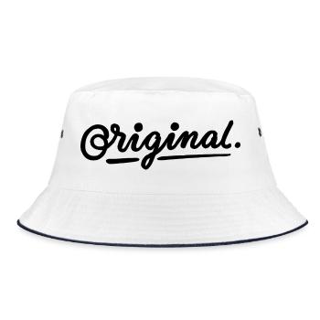 original - Bucket Hat - white/navy - Front
