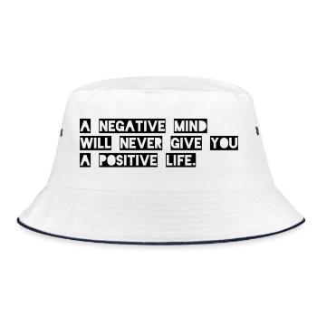 Dicton motivant - Bob - blanc/marine - Devant