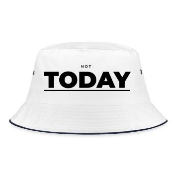 Not Today – Attitude minimaliste - Bob - blanc/marine - Devant