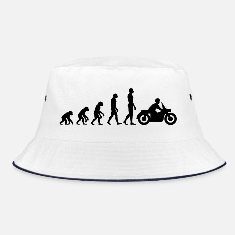 EVOLUTION: VOM AFFEN ZUM MOTORRADFAHRER! Bucket Hat