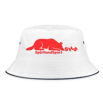 SHS logo red - Bucket Hat - white/navy - Front