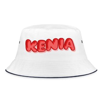Kenya - Bucket Hat - white/navy - Front