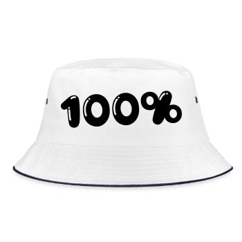 100% - Bob - blanc/marine - Devant