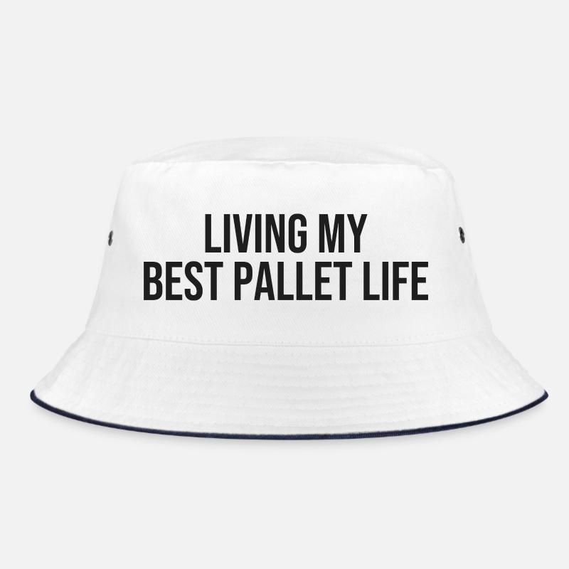 Warehouse Humor - Bucket Hat - white/navy