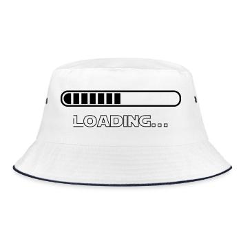 Loading - Bucket Hat - white/navy - Front