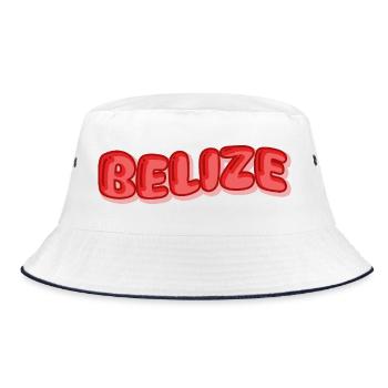 Gift for Belize - Bucket Hat - white/navy - Front
