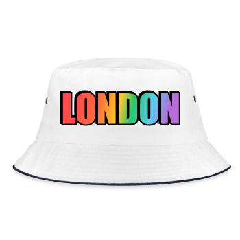 London LGBTQ Rainbow - Bob - blanc/marine - Devant
