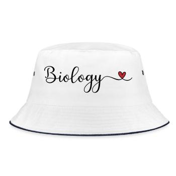 Biology - Bucket Hat - white/navy - Front