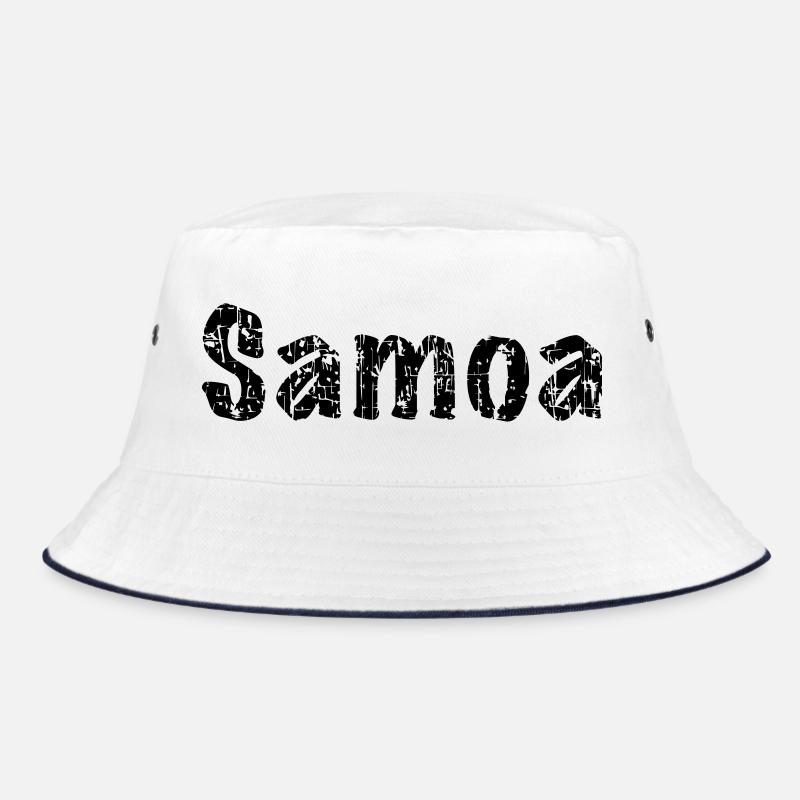 Samoa - Bucket Hat - Weiß/Navy
