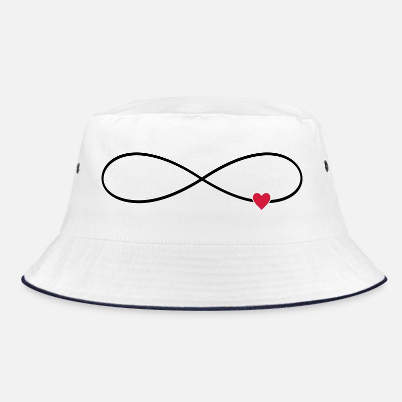 Unendlichkeitszeichen Herz unendliche Liebe Bucket Hat