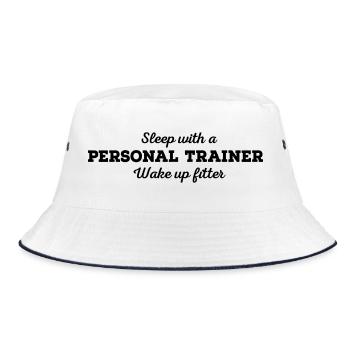 Personal Trainer - Bucket Hat - white/navy - Front