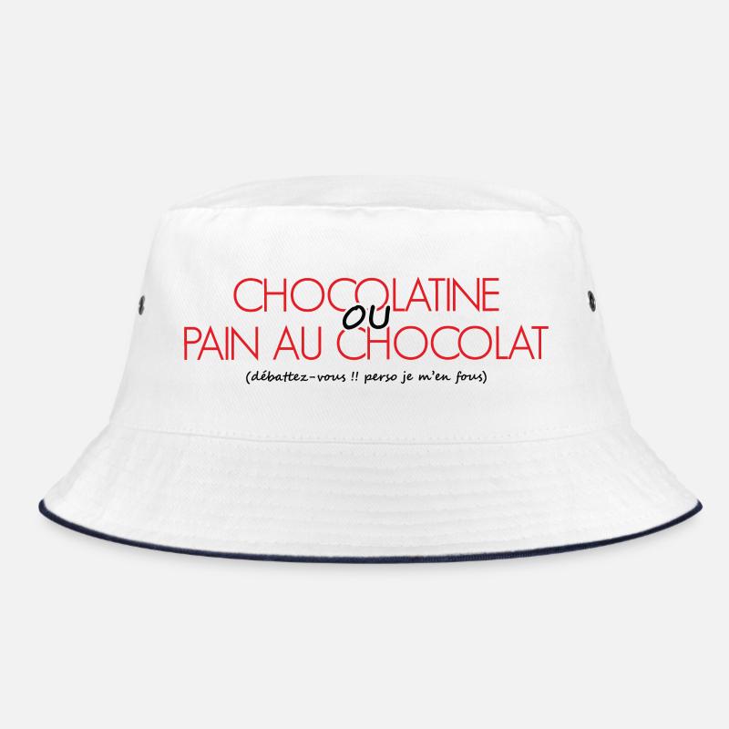 Chocolatine oder Schokoladenbrot perso ist mir egal Bucket Hat