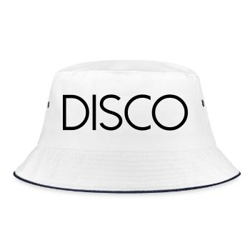 DISCO Diskokugel - Bucket Hat - white/navy - Front