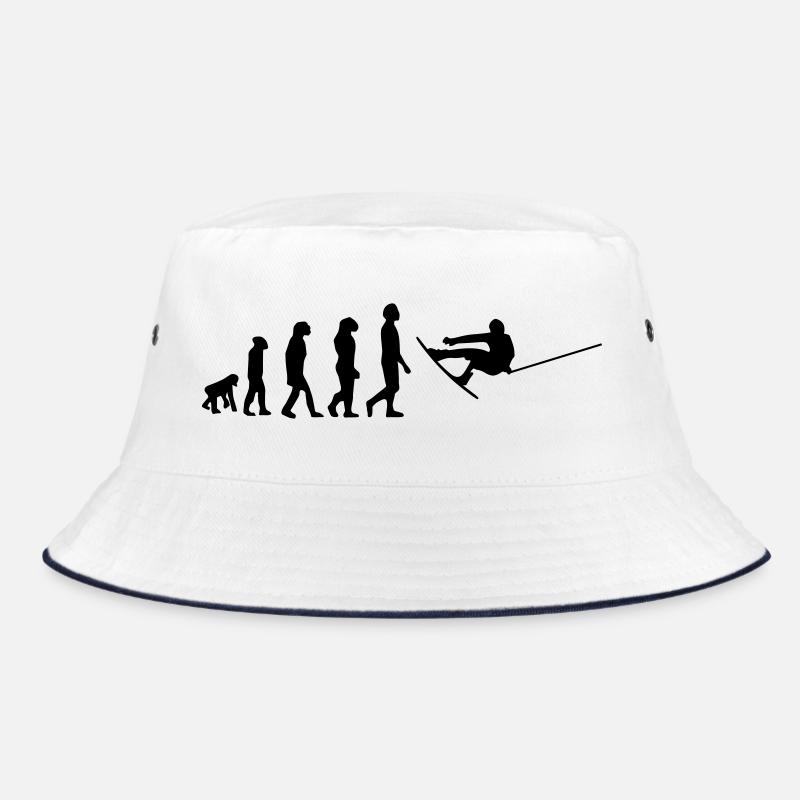 Wakeboard,Shred,Wakeboarder,Wakeboarding,Wake - Bucket Hat - Weiß/Navy