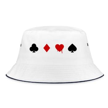 alice in borderland - Bucket Hat - white/navy - Front