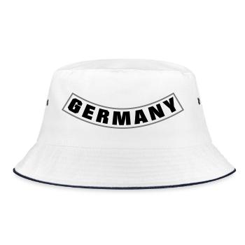 Germany Rocker Patch Bottom Rocker - Bucket Hat - Weiß/Navy - Vorne