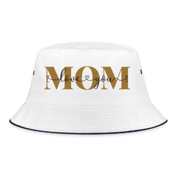 Je t’aime Maman Déclaration d’amour Mère Chère Maman - Bob - blanc/marine - Devant