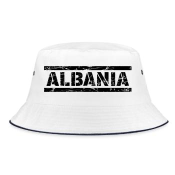 Albania - Bucket Hat - white/navy - Front